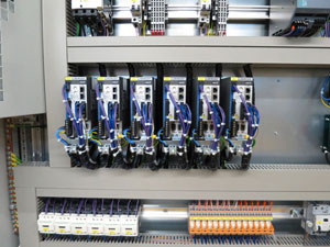 Retrofit of dosing drives on a Baiker machine