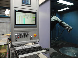 TBM control of a roxor robot-blasting-machine